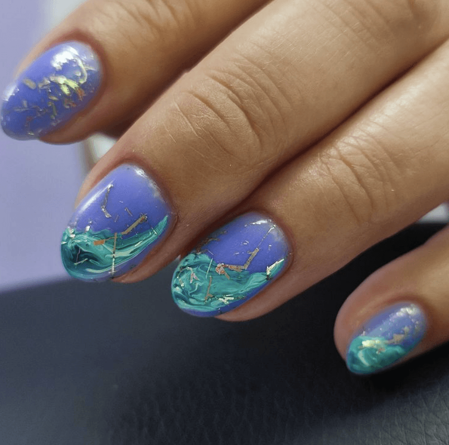 nail-design-sea-​​wave